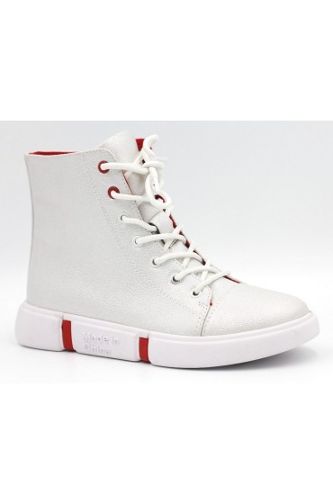 FL-W16976 BTB Ботинки детские Flois-Kids, иск.кожа, цвет белый, р-р 33-38