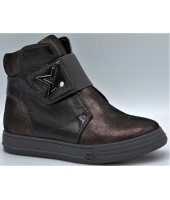 Ботинки детские Flois-Kids, иск.кожа, цвет т.серебряный, р-р 27-32 FL-W13027 BTB 