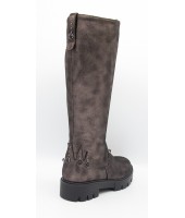 Сапоги детские Flois-Kids, иск.кожа, цвет т.серебряный, р-р 33-38 FL-W13028 SPB 
