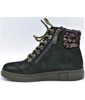 Ботинки детские Flois-Kids, иск.кожа, цвет т.зеленый, р-р 27-32 FL-W11244 BTB 