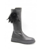 Сапоги детские Flois-Kids, комбинир.кожа, шерсть, цвет черный, р-р 33-38 FL-M11026 SPZ 