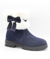 Полусапоги детские Flois-Kids, нат.замша, шерсть, цвет .синий, р-р 33-38 FL-M11034 PSPZ 