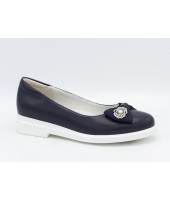 Туфли детские Flois Beautiful, иск.кожа, цвет т.синий, р-р 33-38 FL-S11156 TD