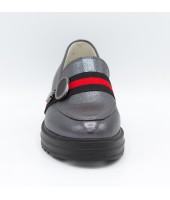 Полуботинки детские Flois Beautiful, иск.кожа, цвет т.серый, р-р 33-38 FL-S11163 PBT 