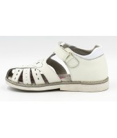 FL-ST17515 BS Босоножки детские Flois-Kids, нат.кожа, цвет бело-синий, р-р 27-32