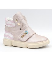 FL-W16983 BTB Ботинки детские Flois-Kids, иск.кожа, цвет св.розовый, р-р 27-32