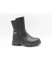 Полусапоги детские Flois-Kids, иск.кожа, цвет черный, р-р 27-32 FL-M11014 PSPB 