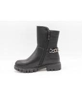 Полусапоги детские Flois-Kids, иск.кожа, цвет черный, р-р 27-32 FL-M11014 PSPB 