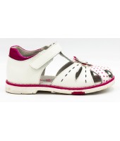 FL-ST17518 BS Босоножки детские Flois-Kids, иск.кожа, цвет бело-малиновый, р-р 27-32