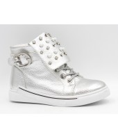 FL-W17290 BTB Ботинки детские Flois-Kids, иск.кожа, цвет серебро, р-р 26-31
