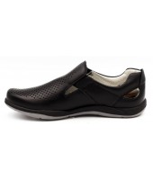 FL-K17786 PBT Полуботинки детские Flois-Kids, комб.кожа, цвет черный, р-р 32-37