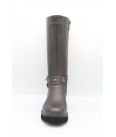 Сапоги детские Flois-Kids, иск.кожа, цвет т.серебряный, р-р 33-38 FL-S14027 SPB 