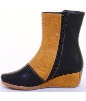 Сапоги детские Flois-Kids, цвет коричнево-черный, р.33-38 (7 пар) FL-S00989 SPB  